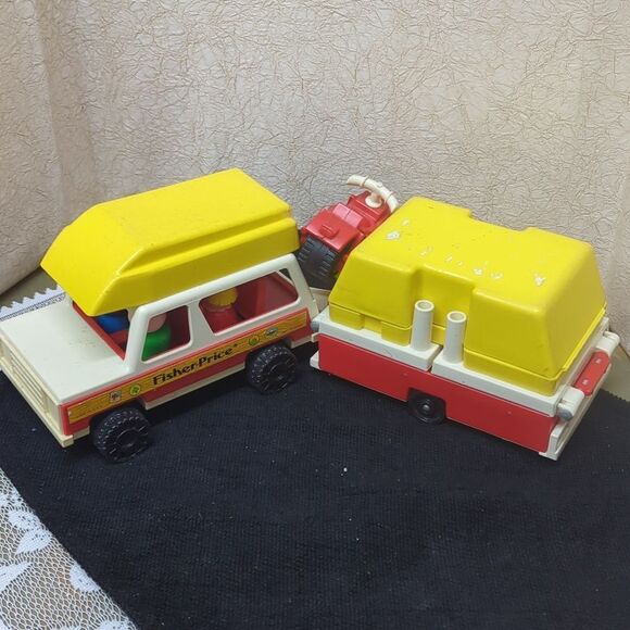 Set#9 Fisher Price Little People Play Family Car Pop-up Camper #992 - Picture 14 of 16